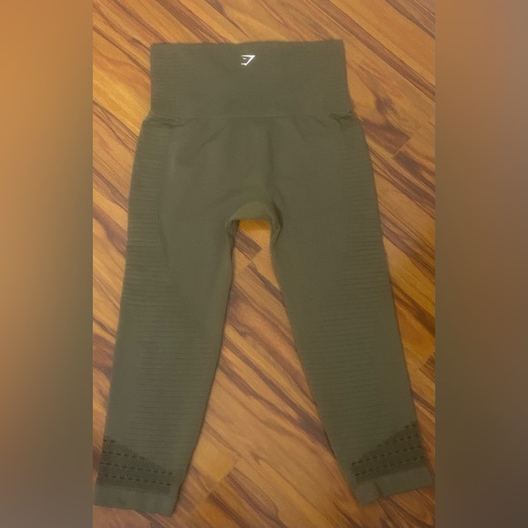 Gymshark Olive Green Leggings - Picture 2 of 2